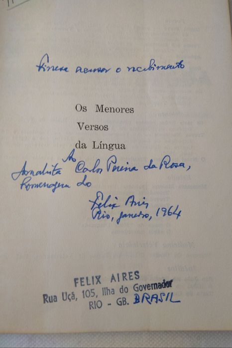 Os Menores Versos da Língua