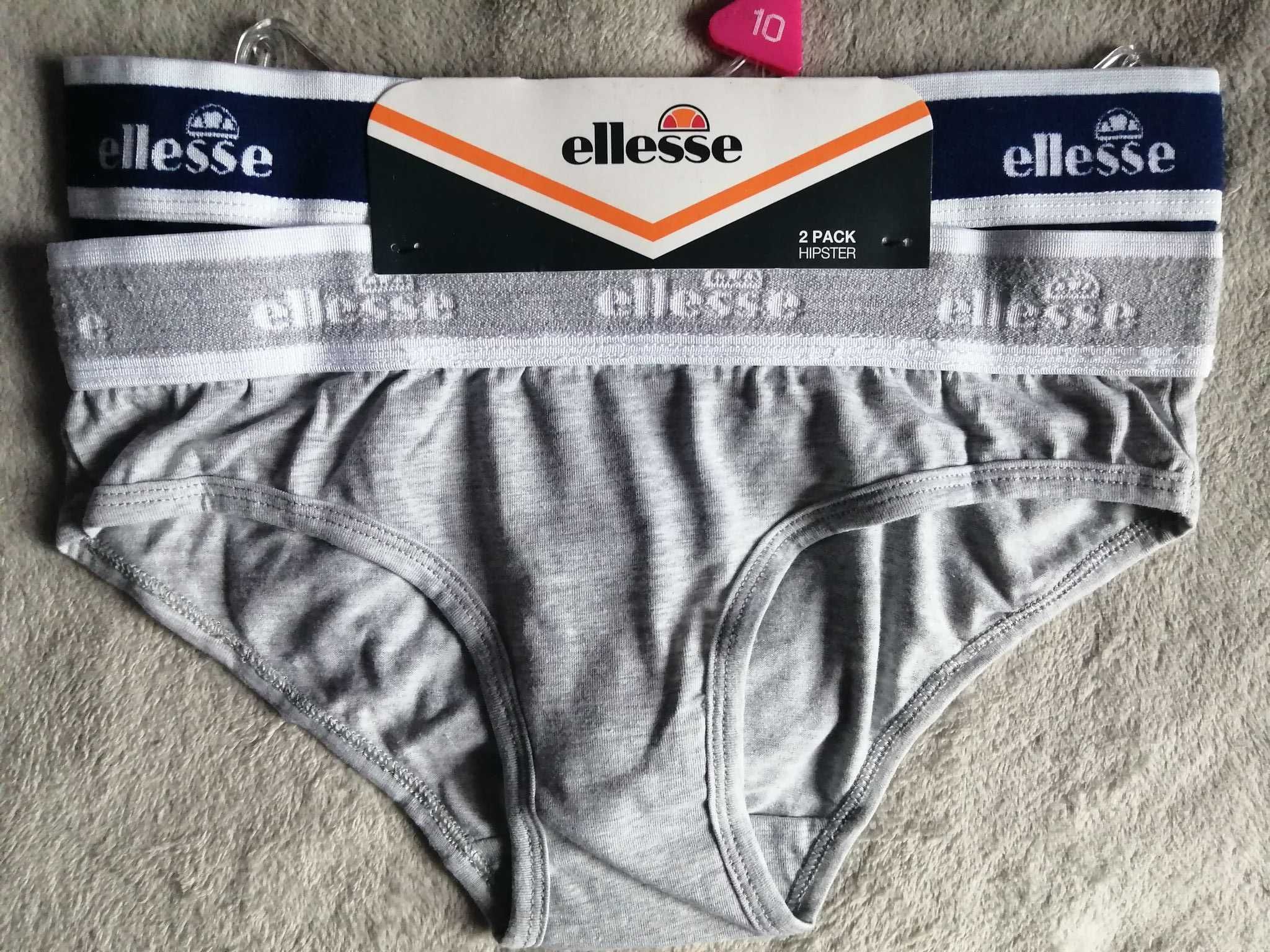 ELLESSE 2 Pack Short 2 x Figi Nowe Majtki Damskie E 36 Oryginalne 100%