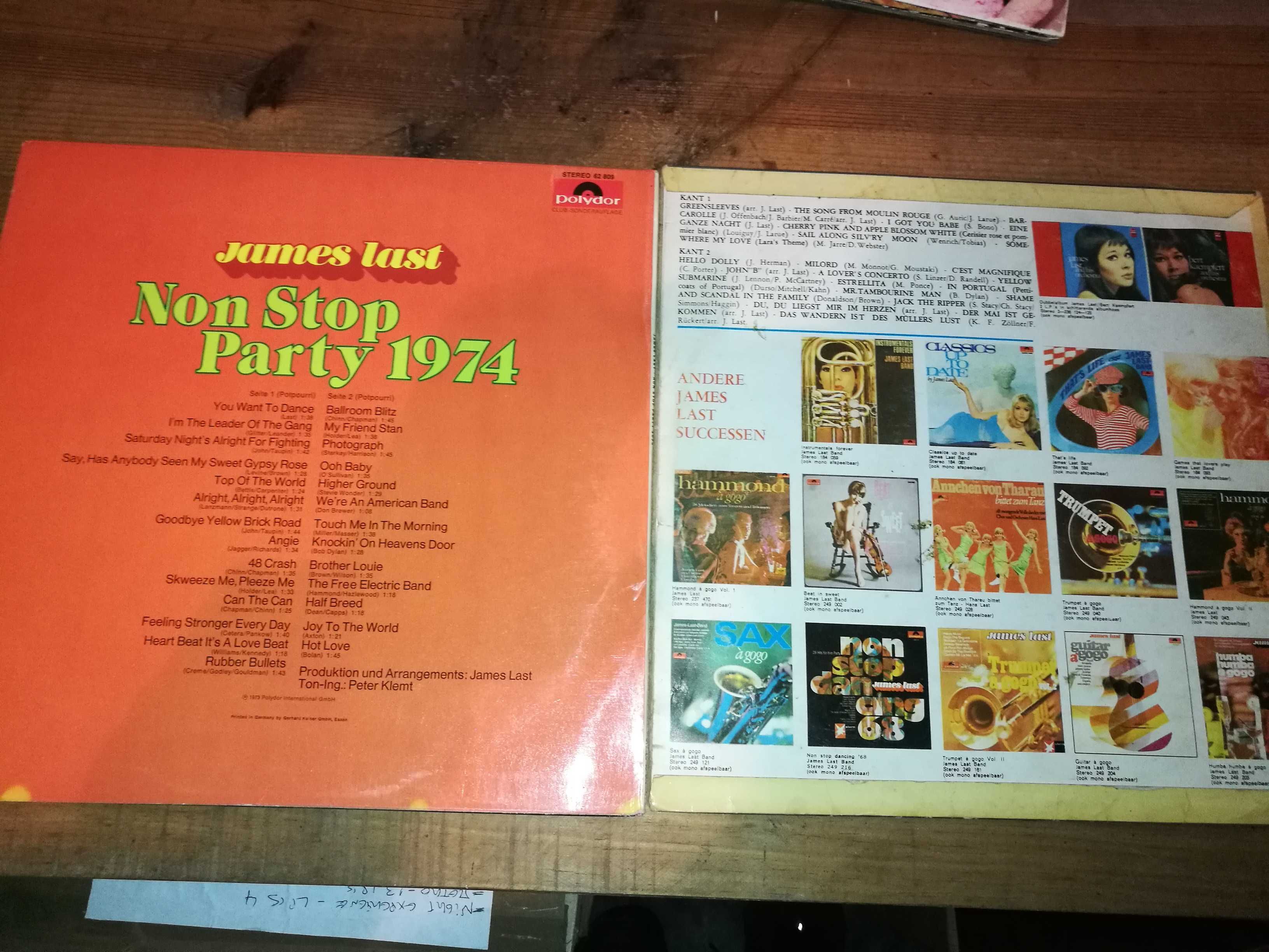 12 discos do JAMES LAST (preços diferentes)