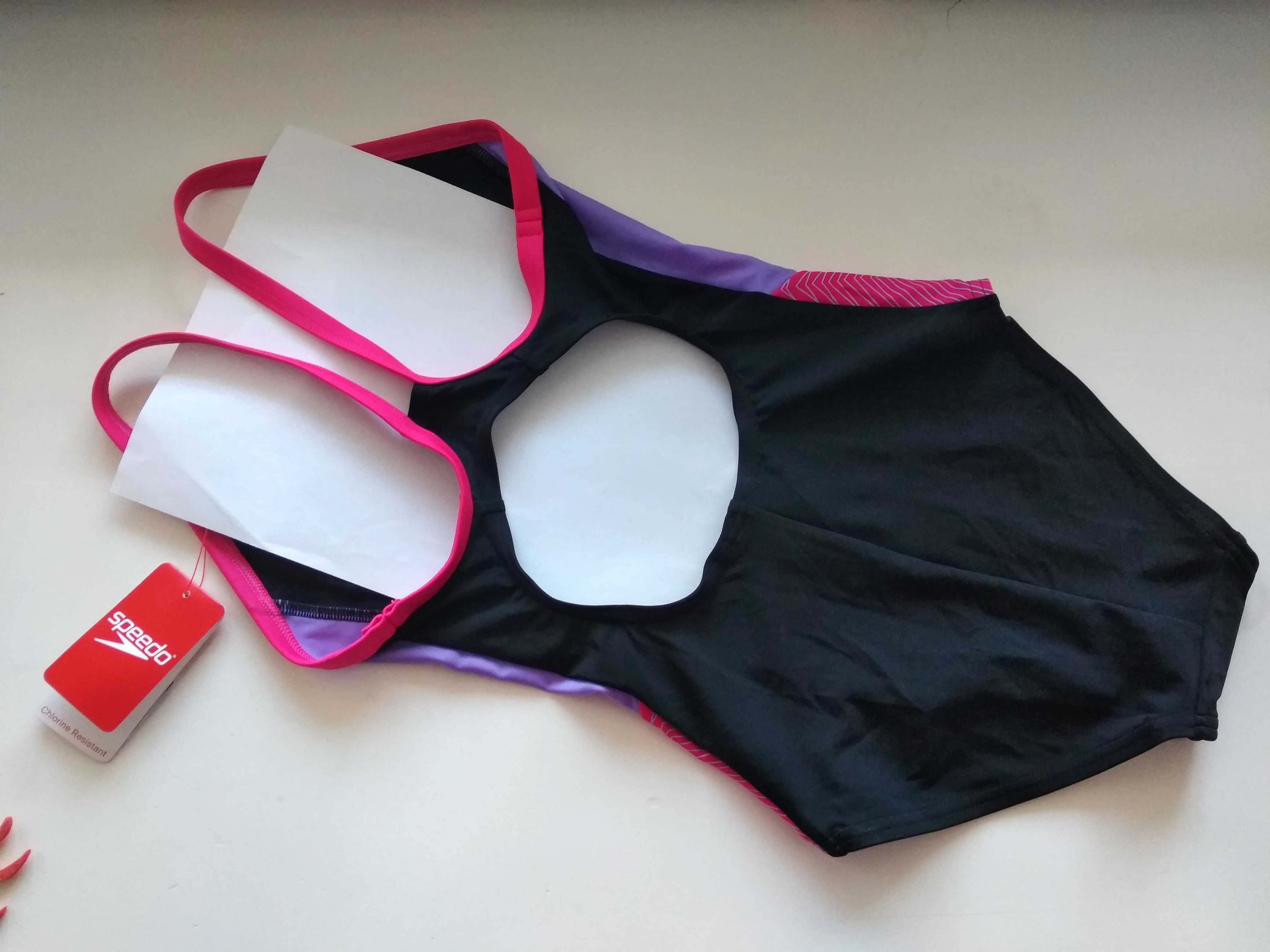 11-12 лет сплошной купальник для плавания, бассейна speedo dive