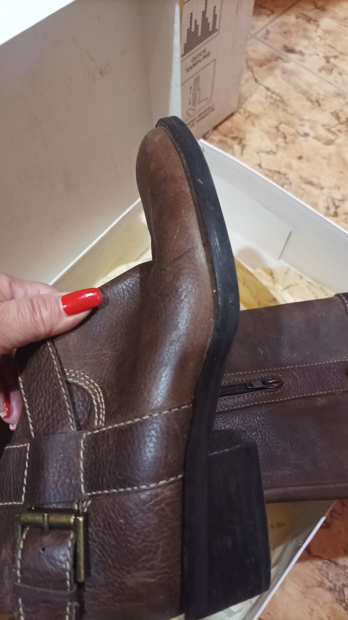 Buty kozaki Ecco 36 skóra skórzane sexy piękne