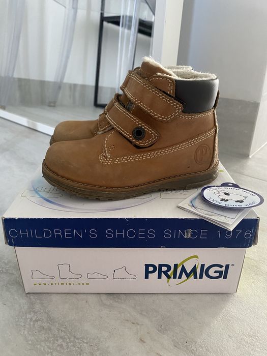 Botki 26 Primgi skóra i wełna owcza - trapery - trzewiki