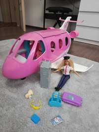 Samolot Barbie i lalka pilotka