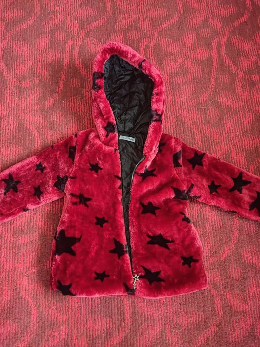 Шубка Pink Rabbit червона 7-8 років