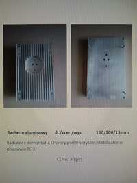 Radiatory aluminiowe  160/100/15 mm