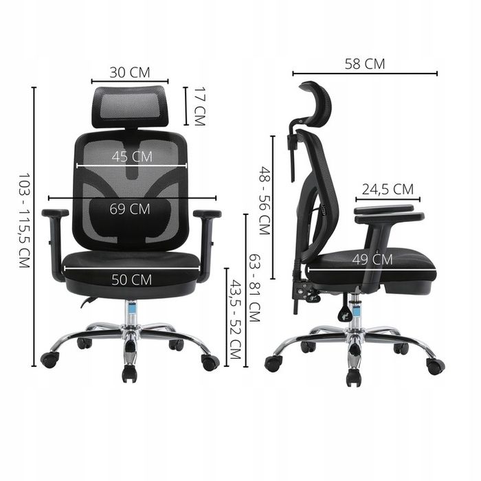 Fotel biurowy ergonomiczny Jokasta Angel