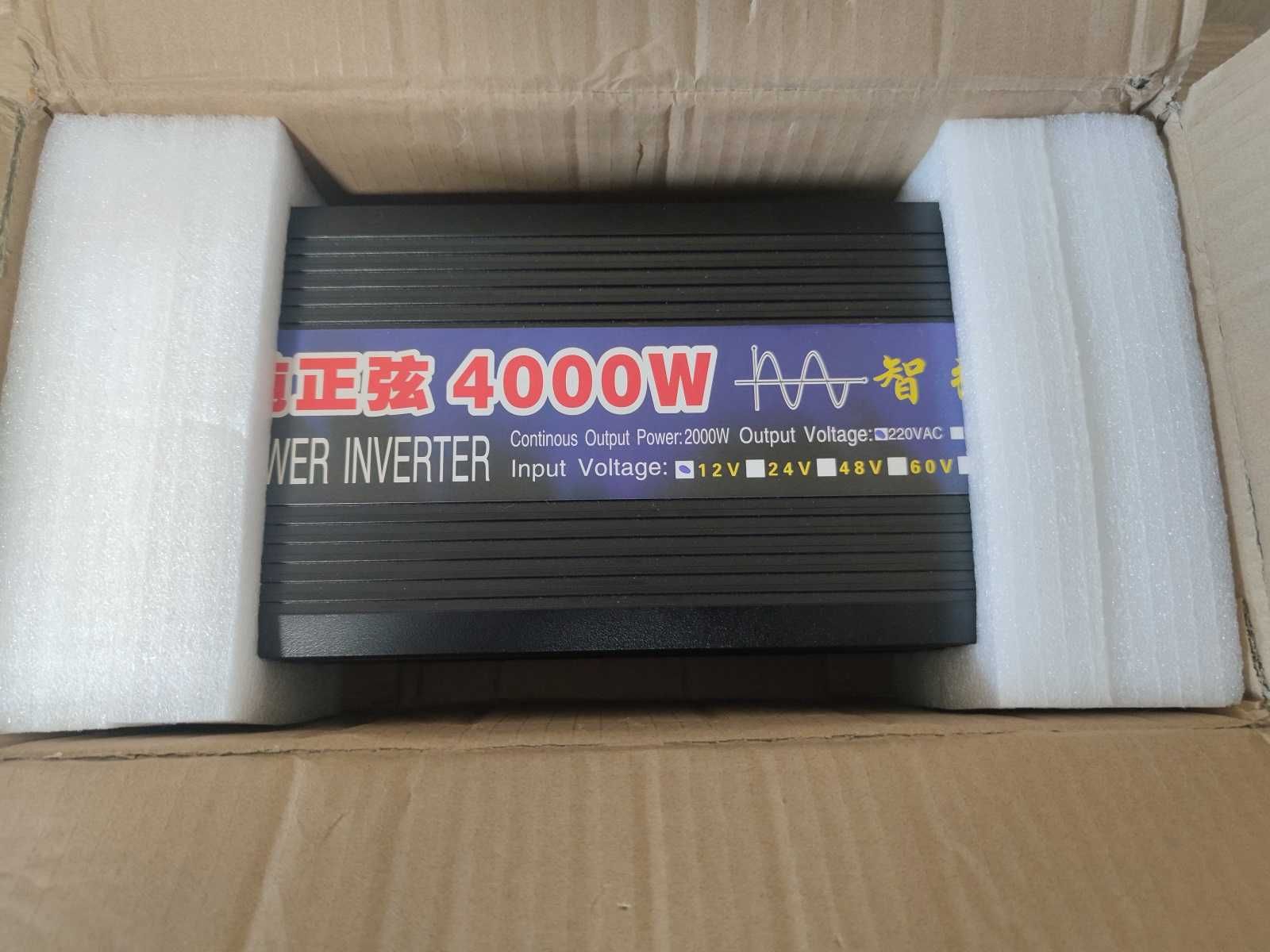 Инвертер/Inverter 12-220V 4000W (2000W Номинал) Чистая синусоида!