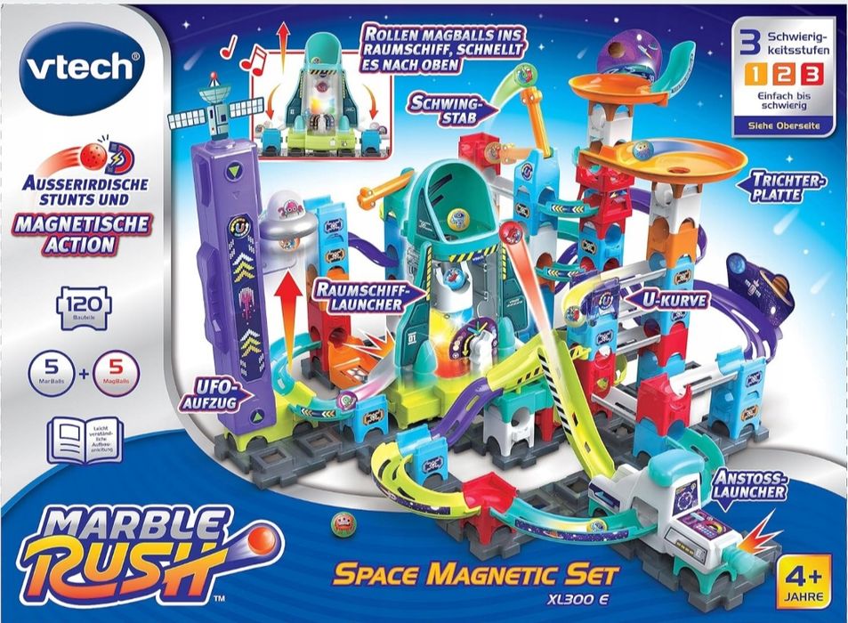 Tor kulkowy VTech Marble Rush Space Magnetic Mission Set XL300 E 130 e