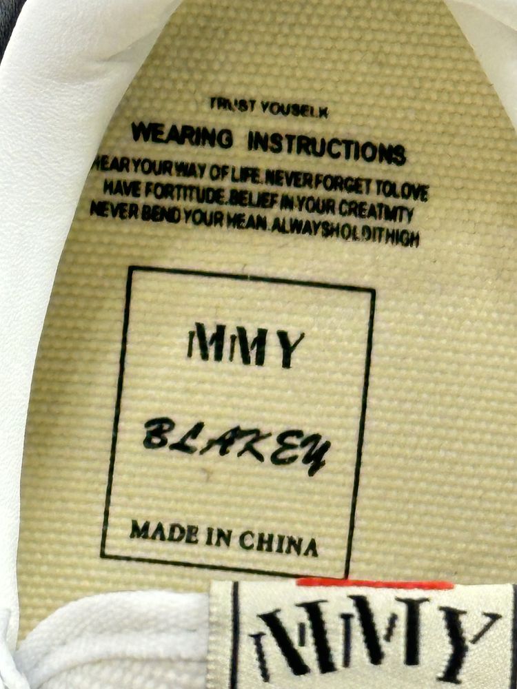 MMY Blakey Maison Mihara Yasuhiro кеди кроссовки кеды белые білі 43 38