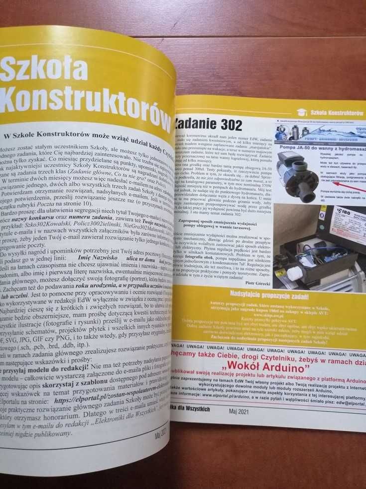 Czasopismo Elektronika dla Wszystkich, numer 5/2020.