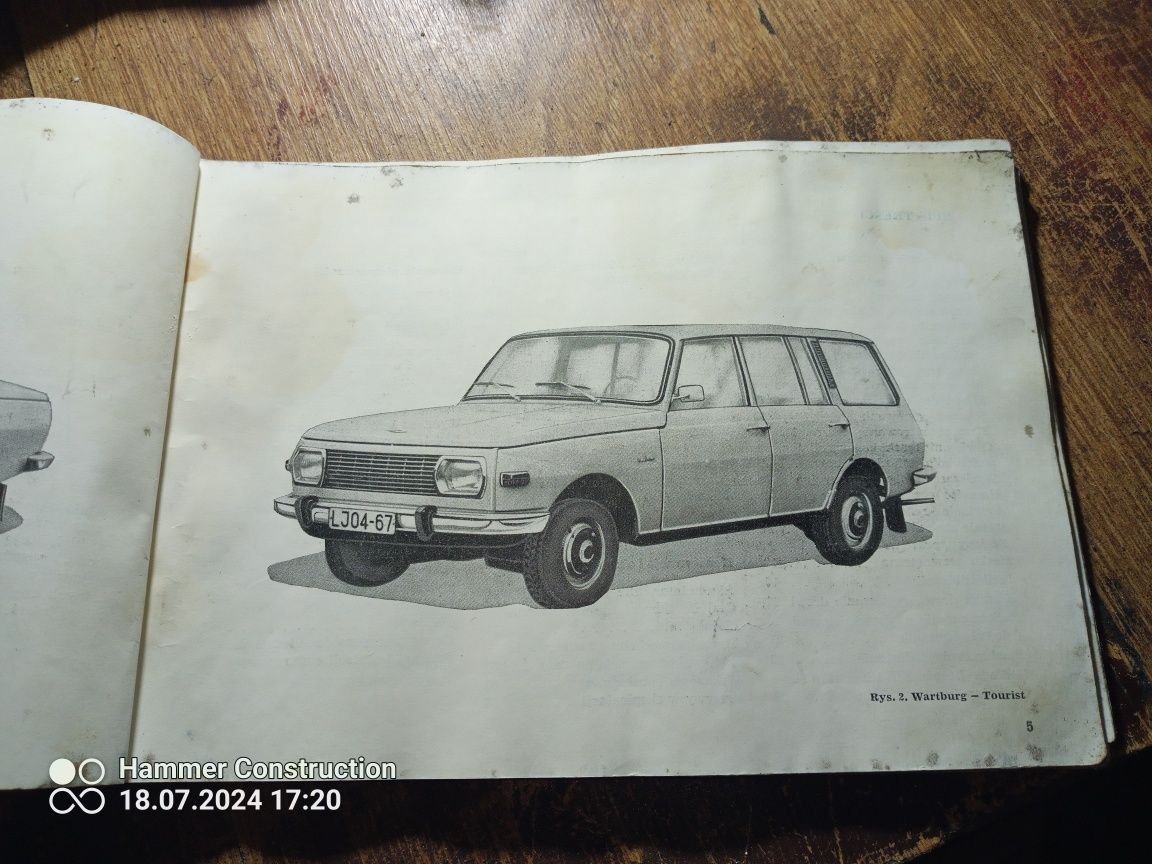 Instrukcja obsługi samochodu Wartburg 353 w