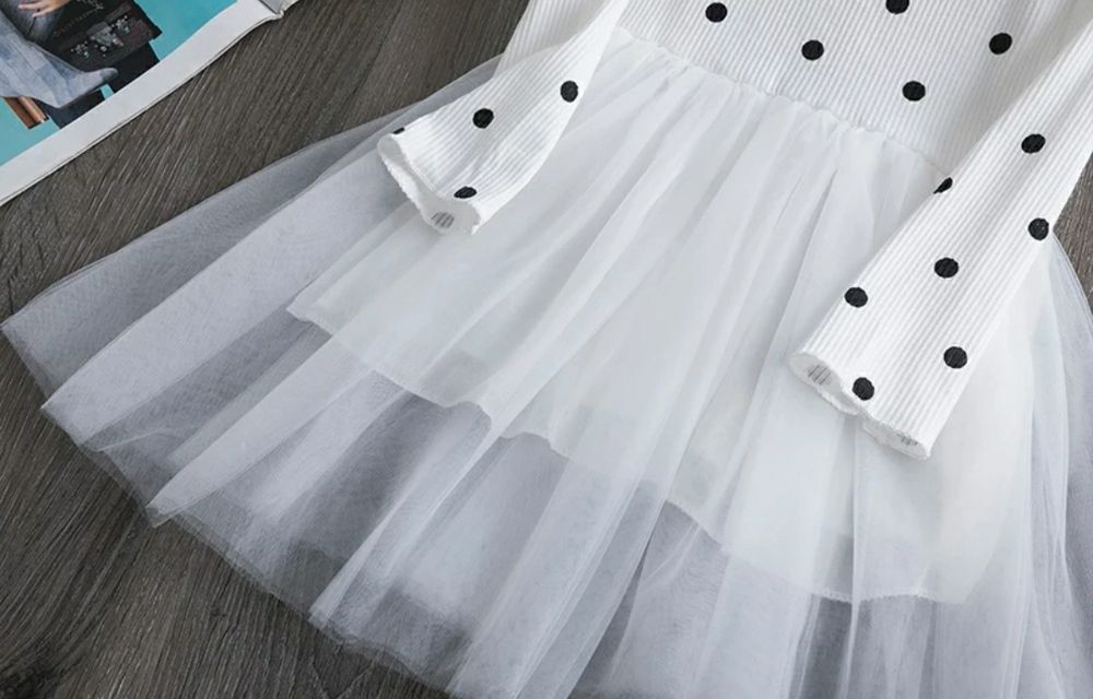 Мила сукня в горох на 9-12 и 12-24 місяця (80, 90)