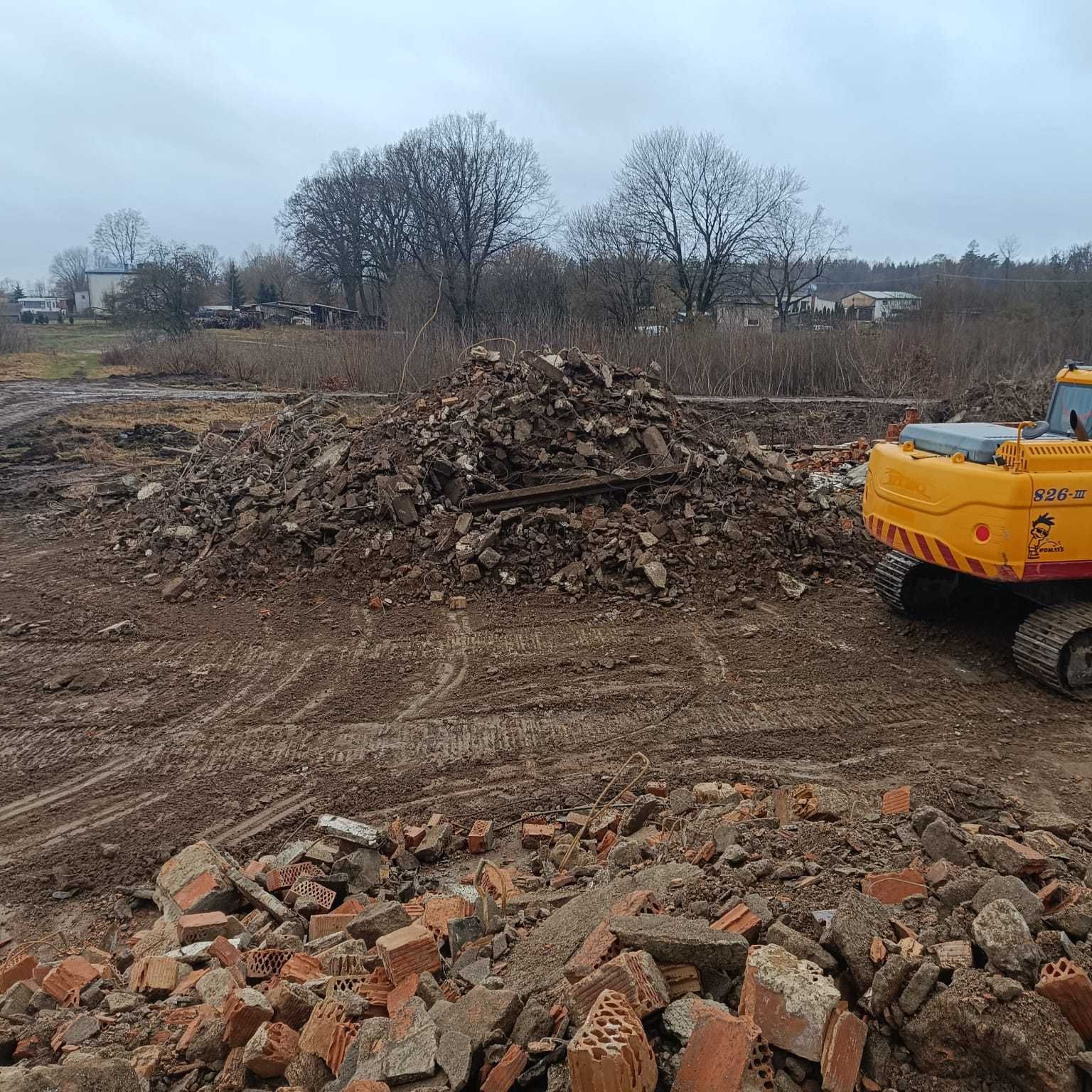 Wyburzenia, rozbiórki niwelacja terenu, wykopy