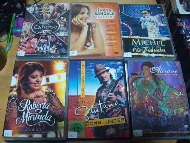 lote 27 dvds musicais ver descrição