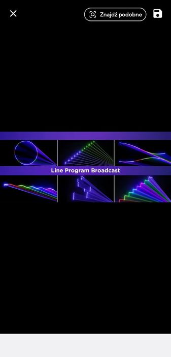 Efekt świetlny Laser Animacyjny 3D, Bluetooth. Stan Nowy
