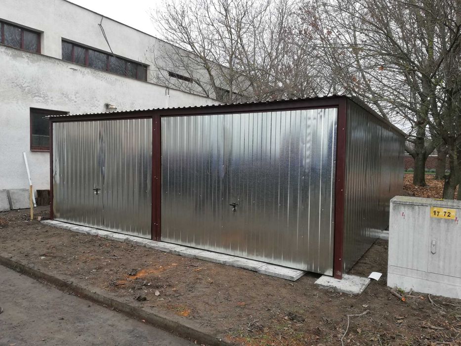 Garaż Blaszany Ocynkowany 2-stanowiskowy - Garaże Blaszane - ESSTAL*