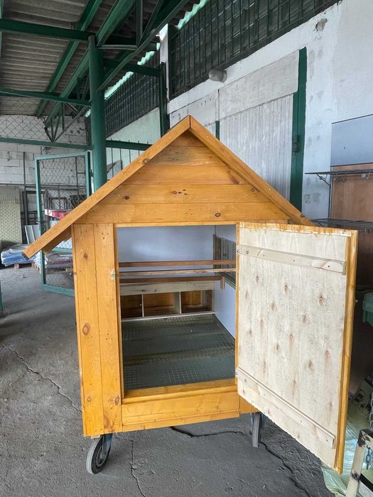 Kurnik mobilny na kółkach nowy na 15 kur