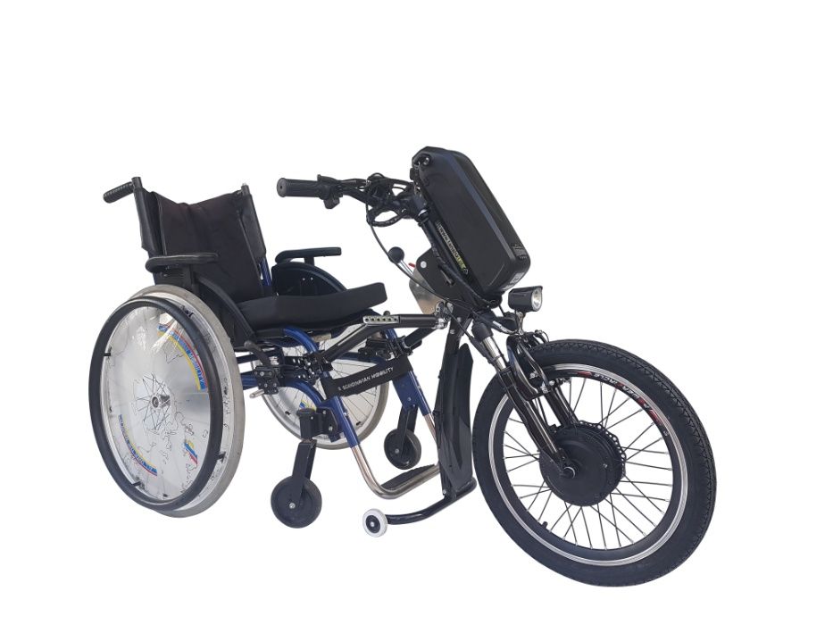 Przystawka / napęd elektryczny do wózka inwalidzkiego / dostawka