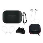 Zestaw silikonowe etui AirPods Pro 2 / AirPods Pro 1 + futerał / zacze