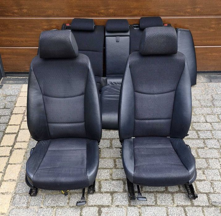 Fotele półskóry BMW 3 E91 pompowanie lędźwi