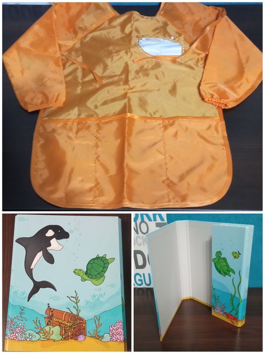 Канцтовари. Записник, блокнот, олівці, закладка, папка, спірограф