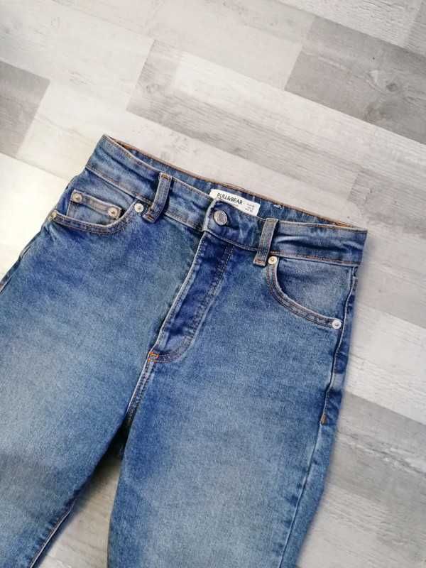 Mom jeans szerokie dżinsy spodnie z wysokim stanem dżinsowe XXS 32