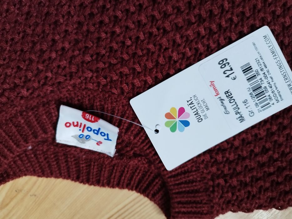 Mięciutki sweterek oversize Topolino 116