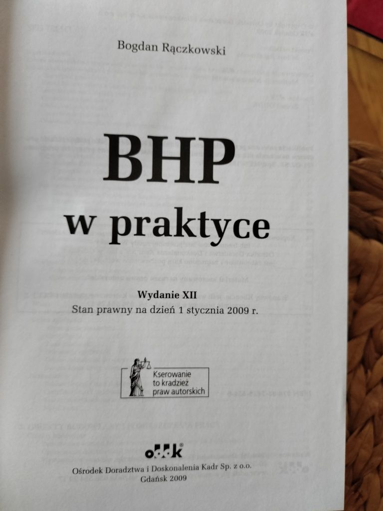 Książka "BHP w praktyce"