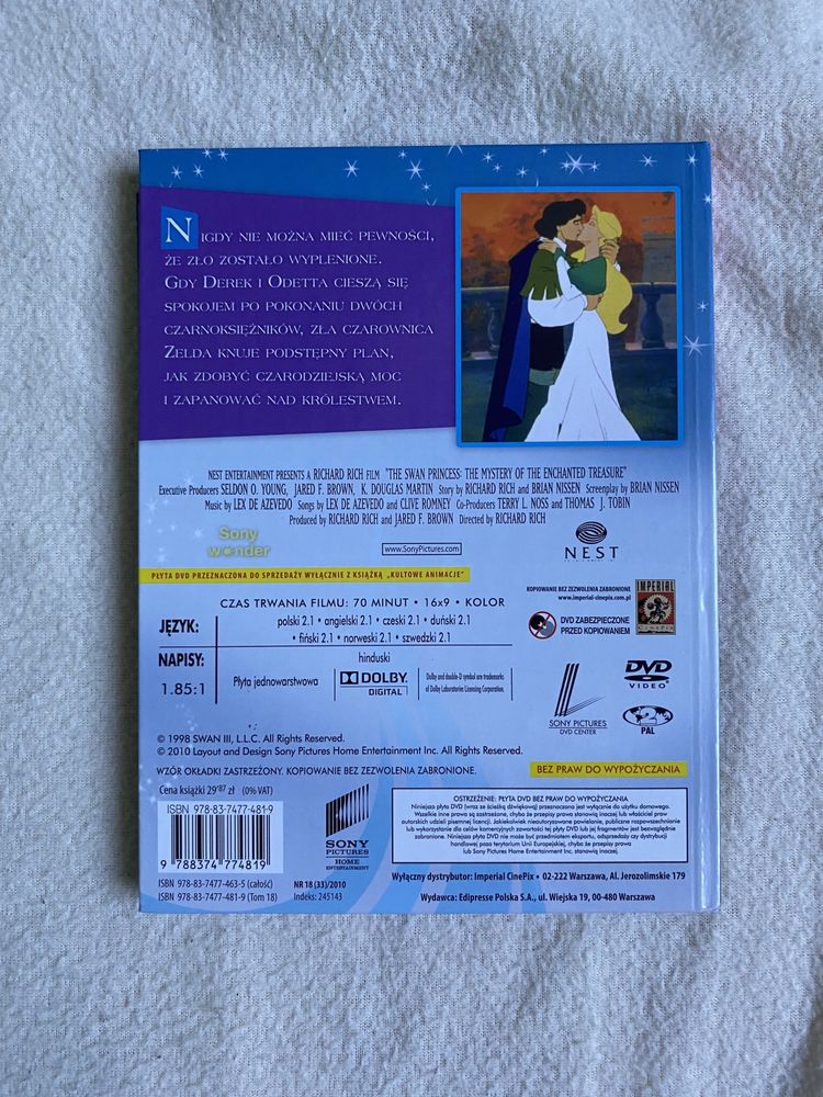 Płyta DVD kultowe animacje „Księżniczka łabędzi. Skarb […]”