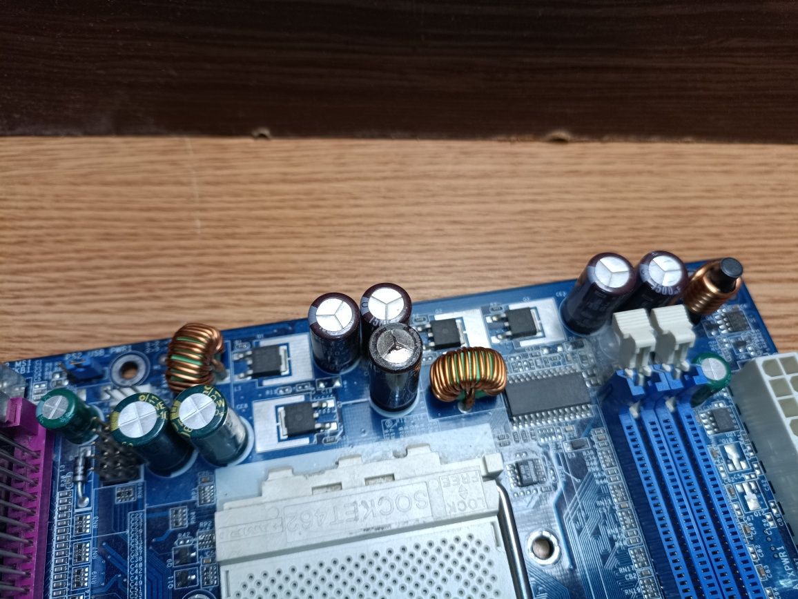 Материнская плата asrock k7vt4a+ рабочая