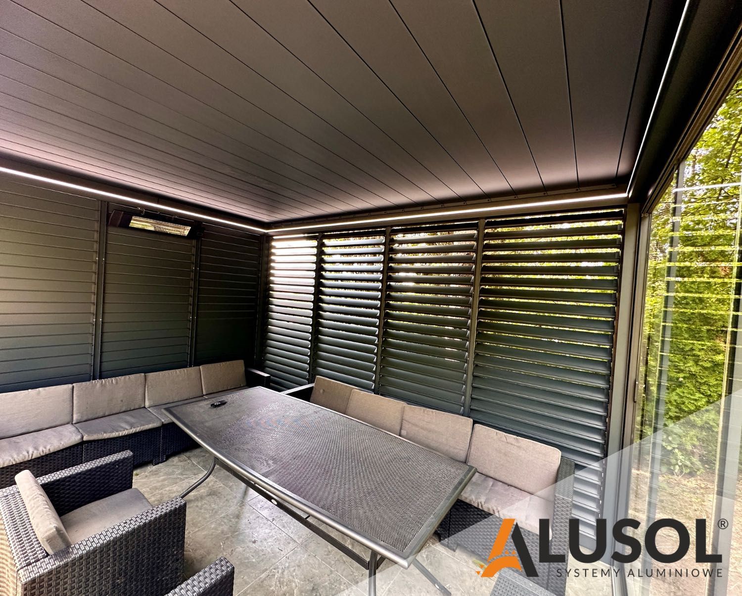 Pergola Lamelowa Aluminiowa Wysoka Jakość Ruchomy Dach Lamele JAKOŚĆ!