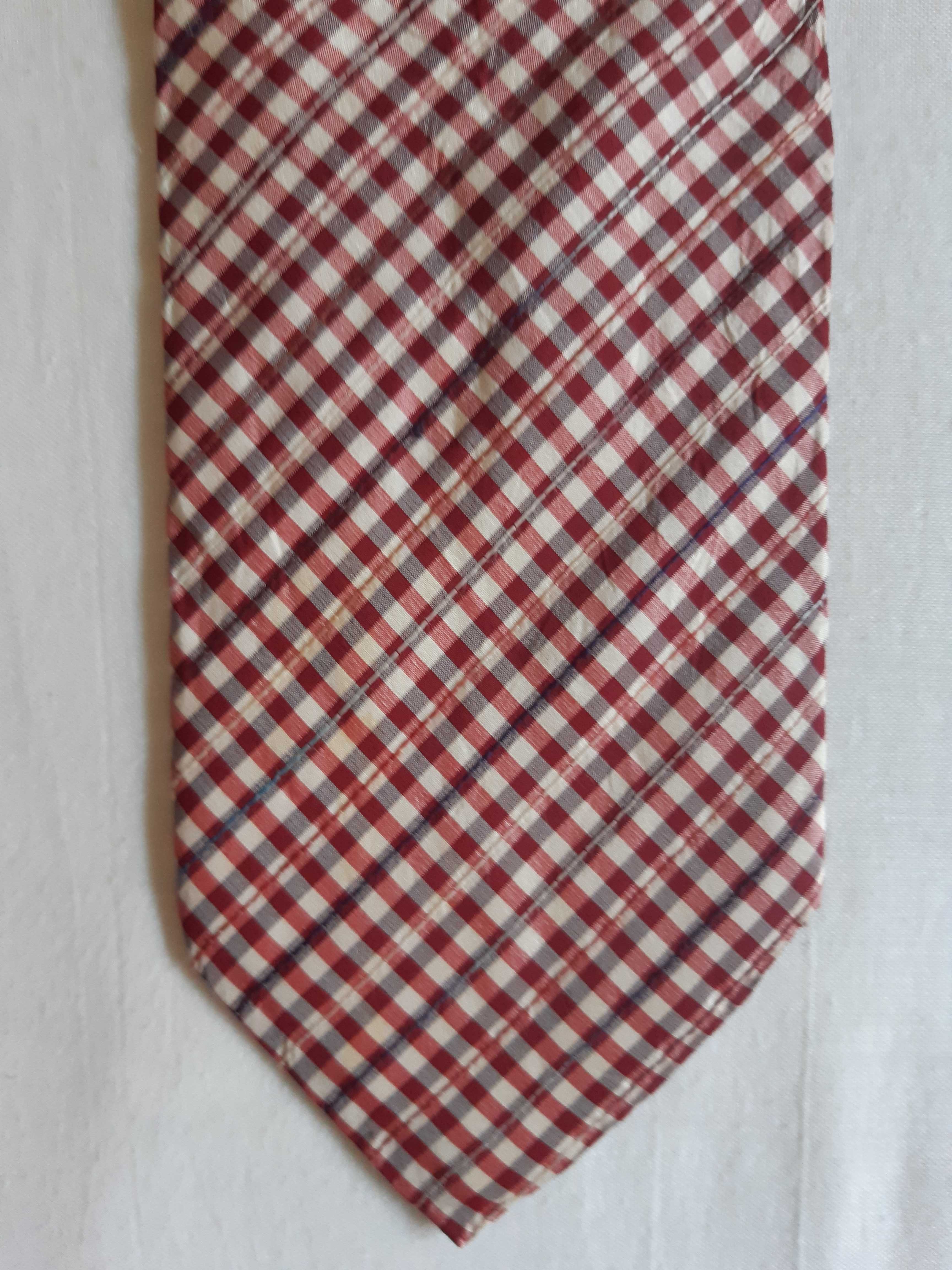 Gravata de seda em tons vermelho - marca Decenio