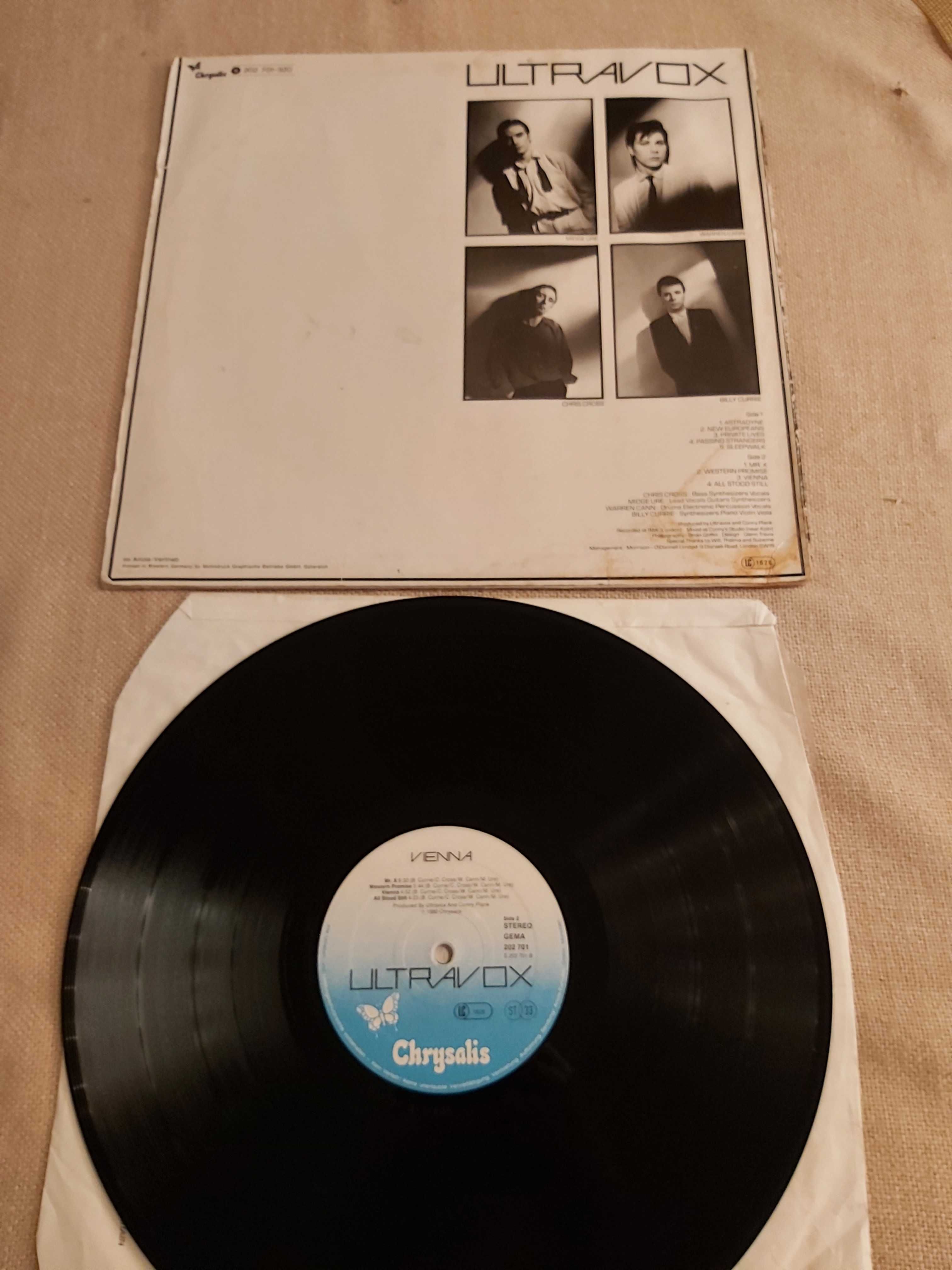 Płyta winylowa Ultravox "Vienna" 1-press z 1980 roku, cena 79 zł