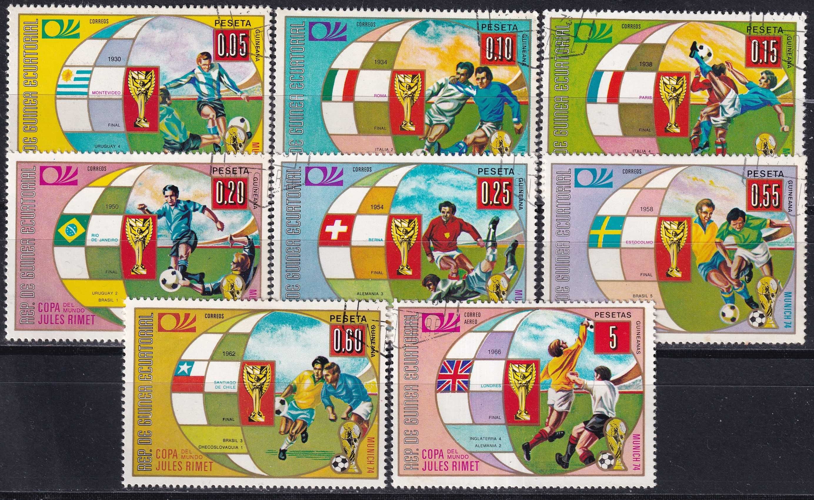 Gwinea Równikowa 1974 kasowane cena 1,90 zł kat.2,25€ - sport
