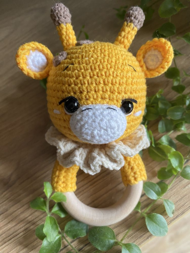 Grzechotka, maskotka, amigurumi, hand made