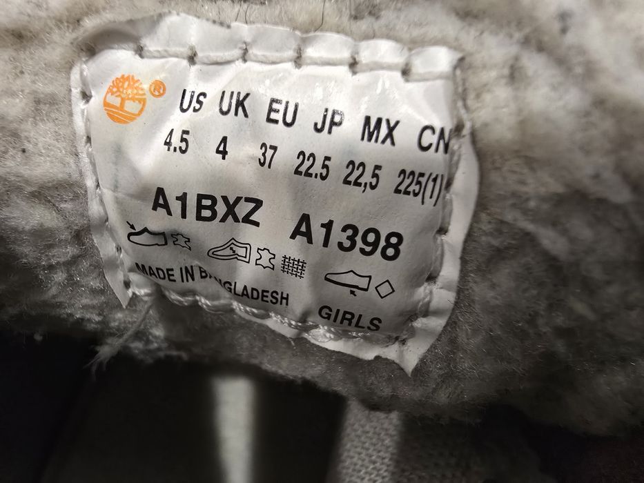 Oryginalne skórzane ocieplone Timberland najnowszy model Inch ShrlBoot