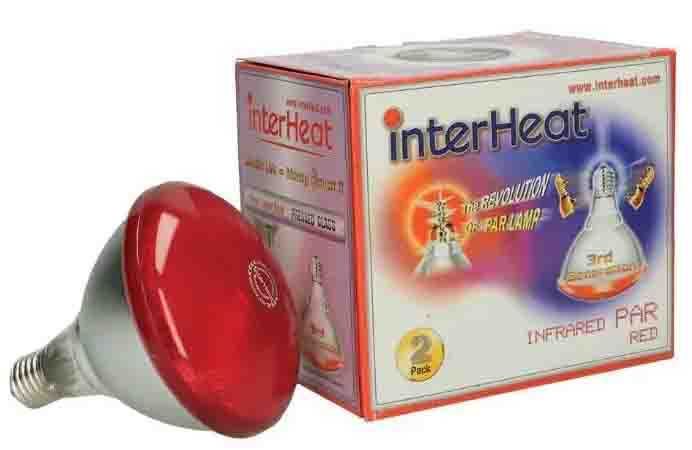 Інфрачервоні лампи для обігріву тварин Inter Heat 175W, Південна Корея