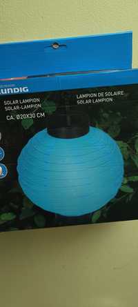 Lampion solarny niebieski