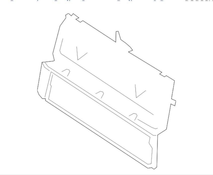 Воздуховод центральный porsche panamera 971