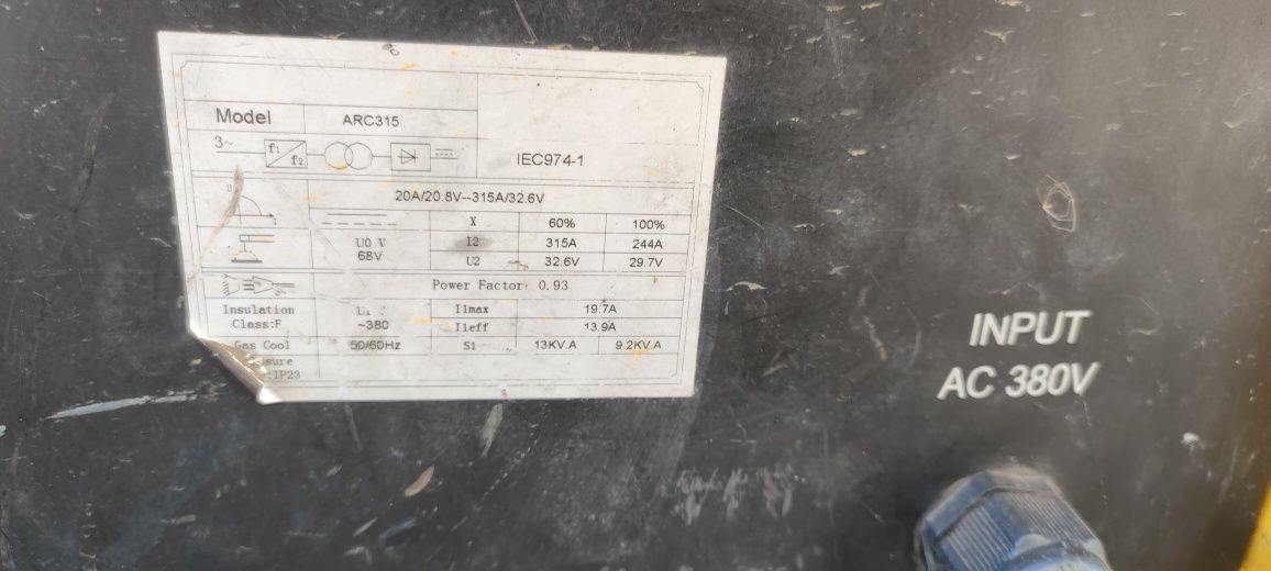 Spawarka inwertorowa Magnum Snake 315, długie przewody