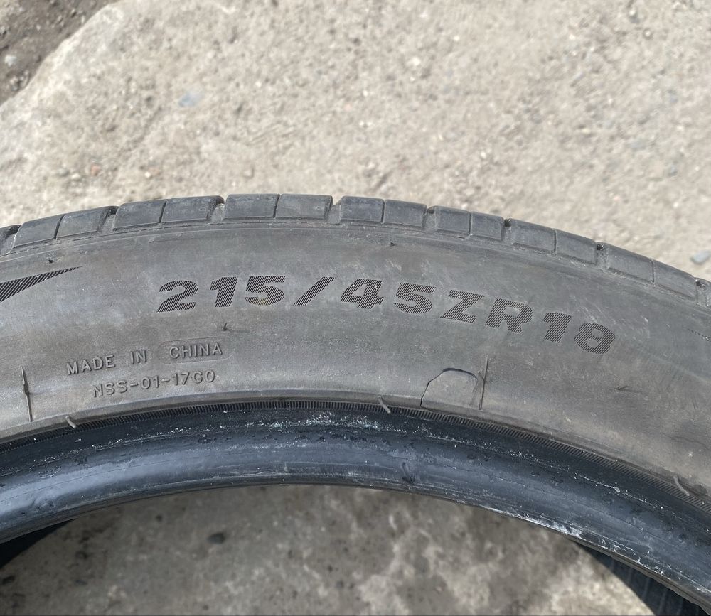 Шини 4шт літні R18 Tristar SportPower 2 215/45/18 на 2-3 сезони