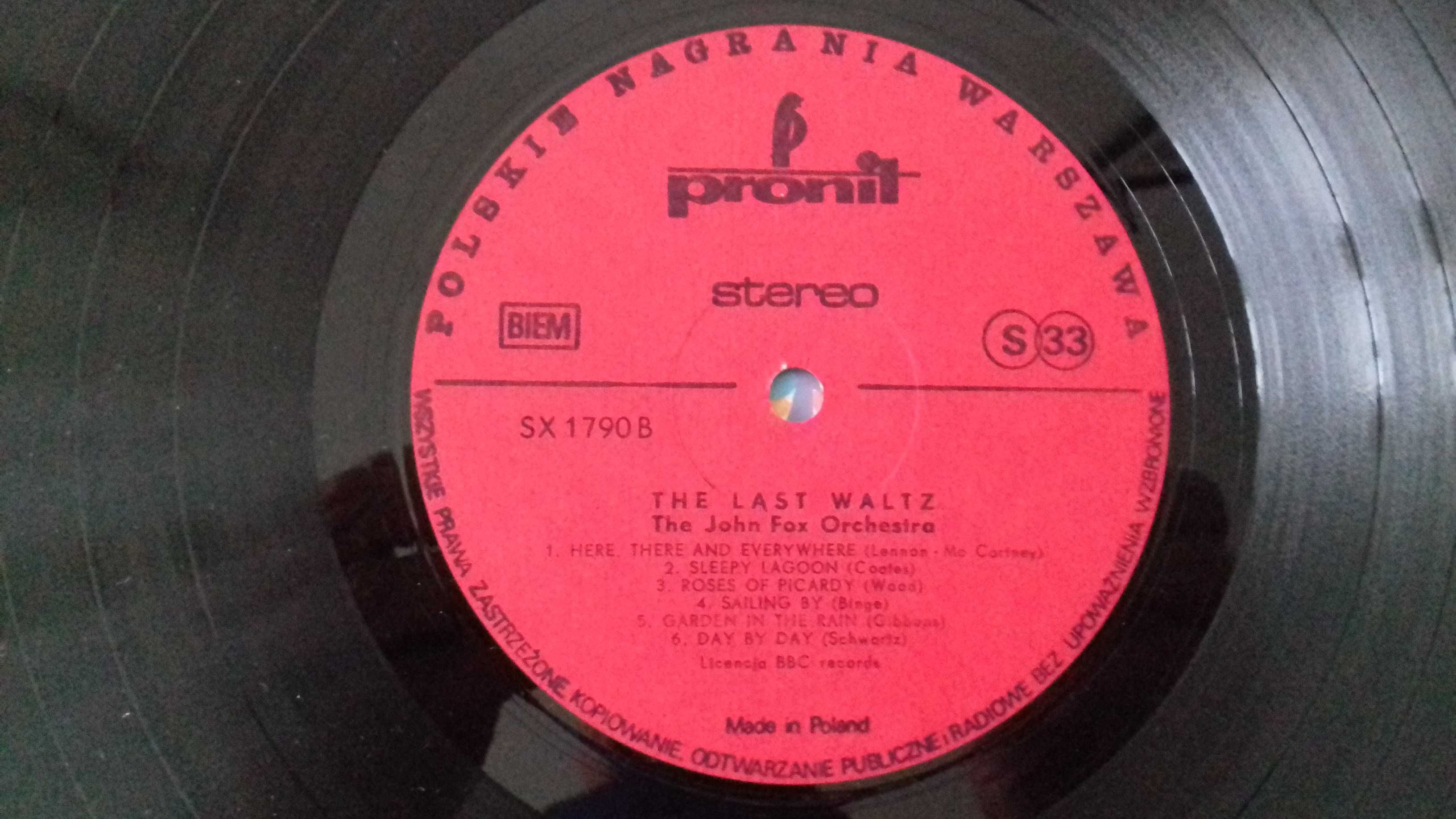 Winyl – „The Last Waltz, The John Fox Orchestra”, sprzedam