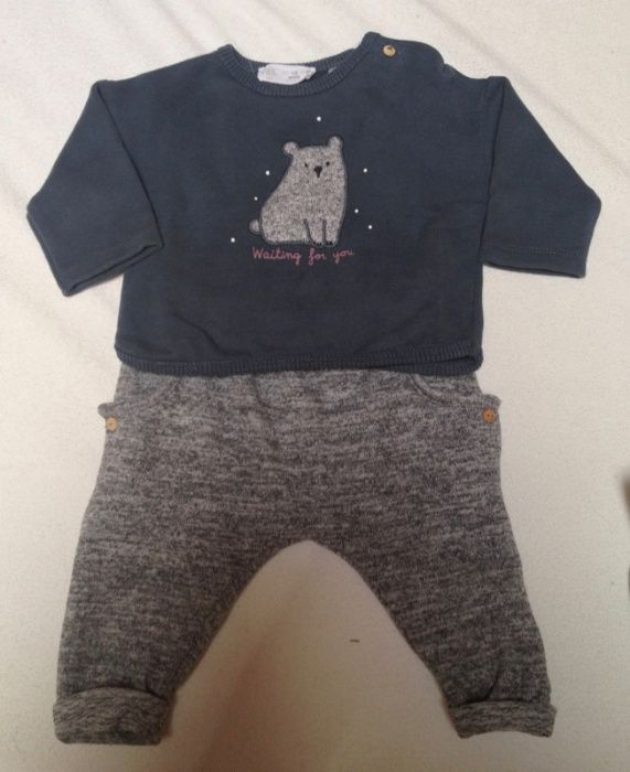 Conjunto Zara Baby - 1/3 meses