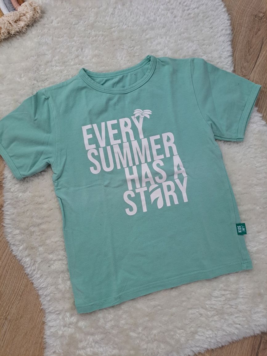 Bluzka koszulka t shirt miętowa Kids Joy na lato summer
