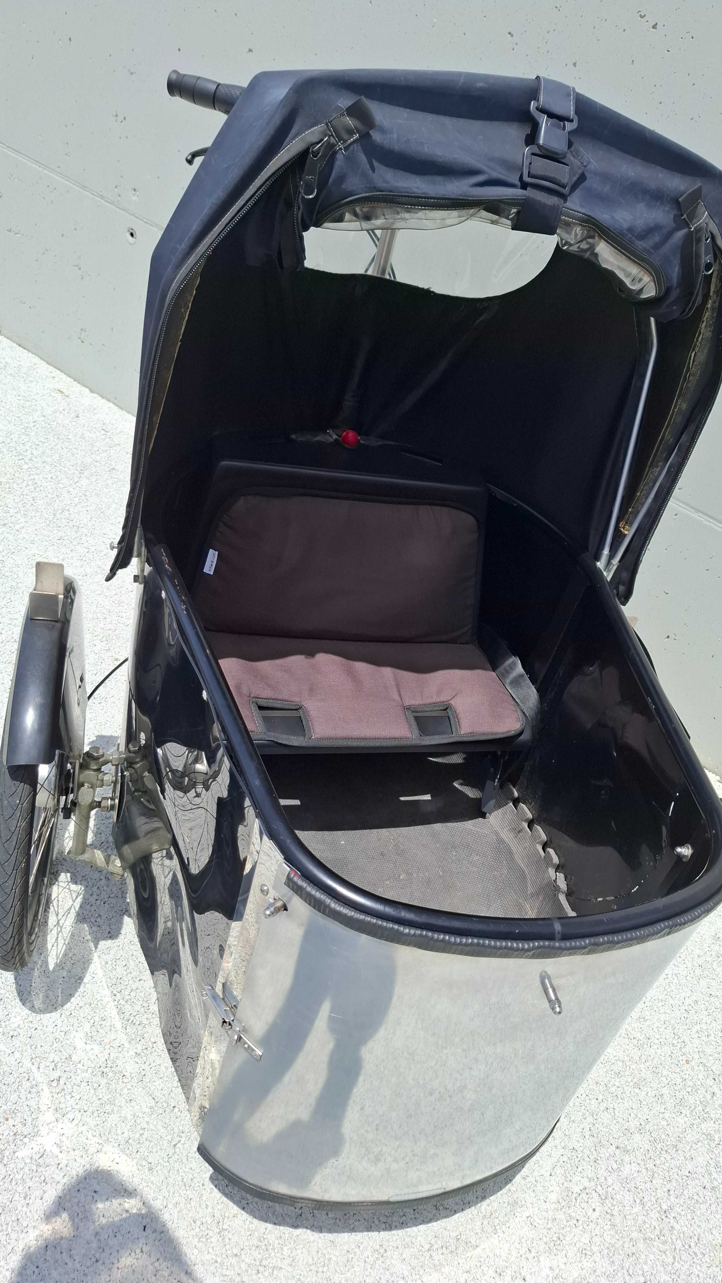 Bicicleta triciclo de carga  crianças Nihola