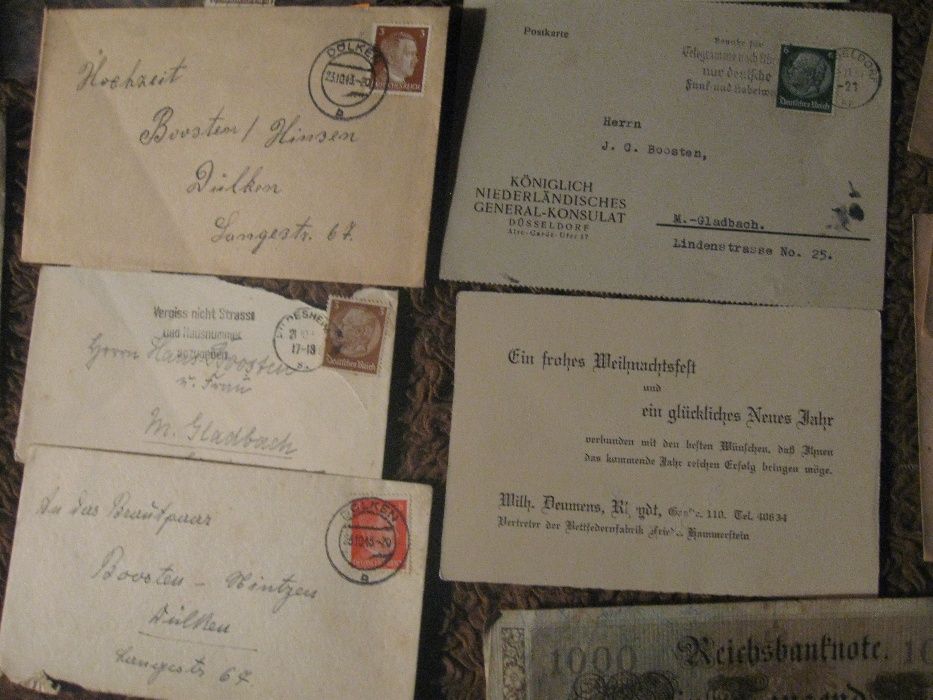 Listy koperta znaczki banknot stempel Niemcy Rzesza AH 2wś Filatelista