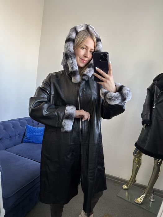 Кожана курточка великі розміри , Косуха, кожаний плащ