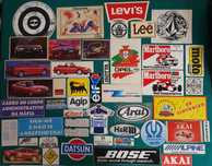 Autocolantes diversos vintage, alguns raros, vários temas, bom estado