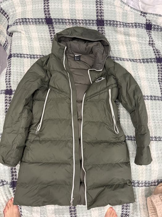Чоловіча зимова довга куртка пуховик nike