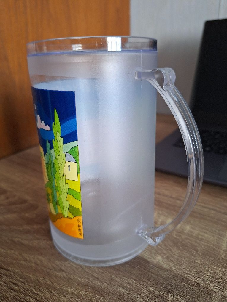 термо кружка бокал  Иерусалим для холодных напитков ezy freeze mug